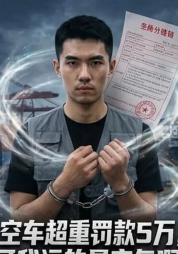 空车超重罚款5万，可我运的是空气啊海报