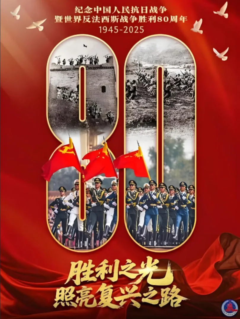 纪念抗战胜利80周年阅兵全程回顾海报